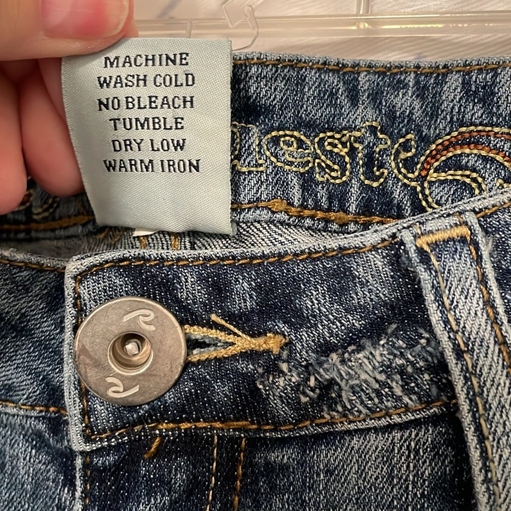 Request Floral Embroidered Women's Bootcut Jeans - Size 14 - Picture 5 of 8